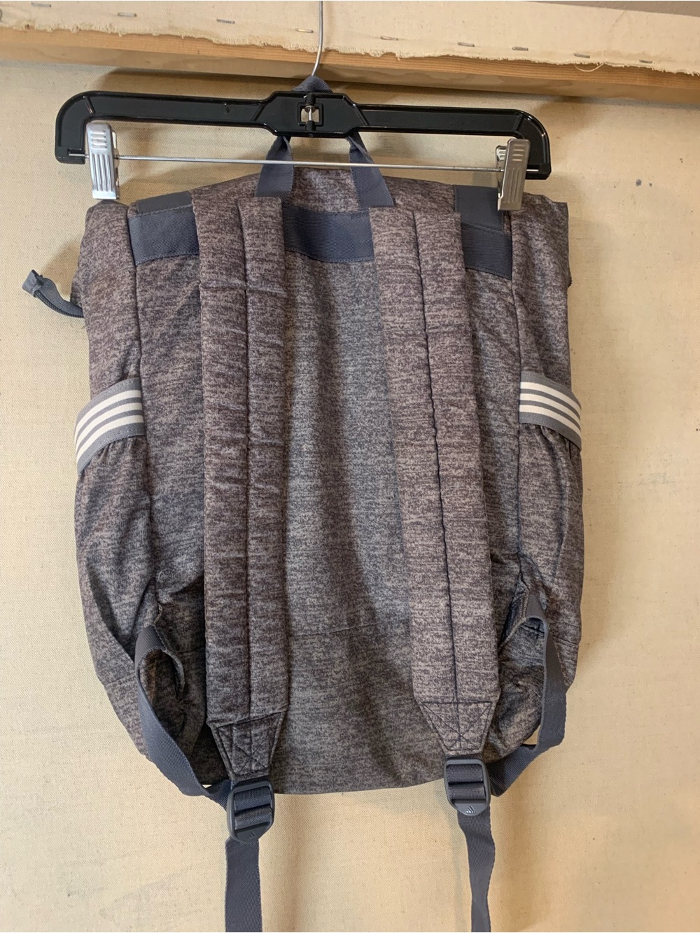 adidas Heather Grey Roll-Top Training Backpack - Picture 3 of 9